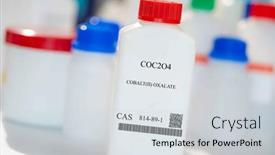  Presentation with laboratory chemical white - Slide deck featuring coc2o4-cobalt-ii-oxalate-cas background and a lemonade colored foreground