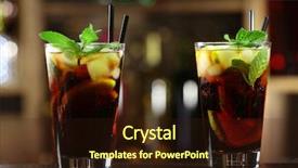  Presentation with cocktail bar - Amazing presentation theme having coca cola - glass of cocktail in bar backdrop and a wine colored foreground