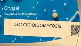  Presentation with fungal infection - Presentation theme enhanced with coccidioidomycosis-fungal-infection background and a  colored foreground