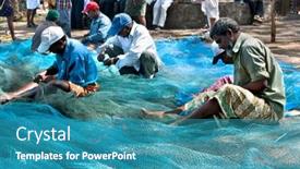  Presentation with kerala - Cool new presentation theme with cochin-india-february-02-fishermen backdrop and a teal colored foreground