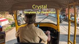  Presentation with tuk - Amazing slide set having cochin-india-february-1-2020 backdrop and a tawny brown colored foreground