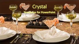  Presentation with christmas dinner - Cool new presentation design with cocktail and golden glitter star backdrop and a  colored foreground