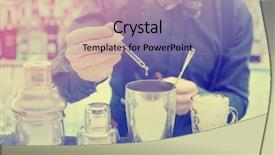  Presentation with bitter - Slide deck featuring bitterness - bartender is making cocktail background and a violet colored foreground