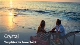  Presentation with college education happy smiling - PPT layouts with cocktail free - happy couple smiling background and a ocean colored foreground