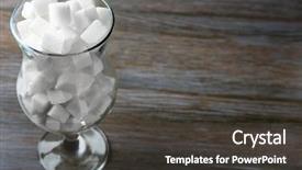  Presentation with hurricane - PPT theme enhanced with cocktail free - hurricane glass with lump sugar background and a dark gray colored foreground