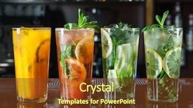  Presentation with cocktail bar - Audience pleasing slide deck consisting of cocktail in the bar backdrop and a tawny brown colored foreground