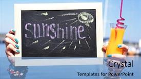  Presentation with invitation - Presentation having three concrete without barbeque grills background and a dark gray colored foreground.