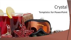  Presentation with year still life christmas - Beautiful presentation featuring cocktail invitation - winter holidays still life backdrop and a  colored foreground