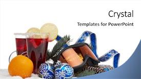  Presentation with year still life christmas - Audience pleasing presentation theme consisting of cocktail invitation - winter holidays still life backdrop and a  colored foreground