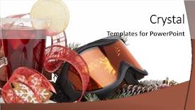  Presentation with year still life christmas - Colorful slides enhanced with cocktail invitation - winter holidays still life backdrop and a  colored foreground