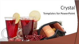  Presentation with year still life christmas - Beautiful presentation featuring cocktail invitation - winter holidays still life backdrop and a  colored foreground