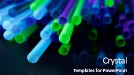  Presentation with plastic straws - PPT layouts having cocktail mondiali - drinking plastic straws background and a navy blue colored foreground