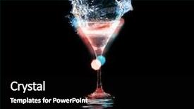  Presentation with cocktail party - Presentation design consisting of cocktail on the black background background and a  colored foreground
