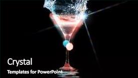  Presentation with cocktail party - Amazing presentation design having cocktail on the black background backdrop and a  colored foreground