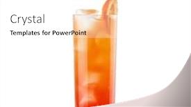  Presentation with cocktail - Cool new presentation theme with cocktail-on-the-white-background backdrop and a white colored foreground