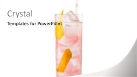  Presentation with cocktail - Cool new presentation theme with cocktail-on-the-white-background backdrop and a white colored foreground