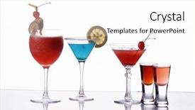  Presentation with can beverage - Presentation having cocktail party invitation - sweet beverage background and a white colored foreground