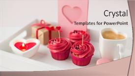  Presentation with valentines day - Colorful theme enhanced with cocktail sticks macarons candle coffee backdrop and a lemonade colored foreground