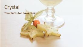  Presentation with cocktail - Cool new presentation theme with towel on bed at home backdrop and a soft green colored foreground