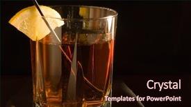  Presentation with alcohol - PPT theme having cocktails-drinks-and-alcohol background and a wine colored foreground