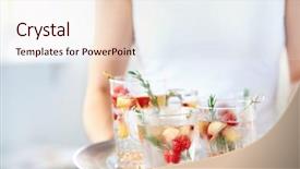  Presentation with mocktails - PPT layouts enhanced with cocktails mocktails refreshing drink background and a lemonade colored foreground
