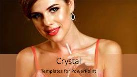  Presentation with party - PPT theme consisting of cocktails on redux style theme background and a coral colored foreground