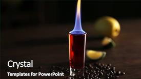  Presentation with coffee beans - Colorful PPT theme enhanced with cocktails with lime and coffee backdrop and a wine colored foreground