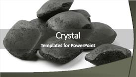  Presentation with charcoal - Beautiful theme featuring coco charcoal briquetts isolated backdrop and a dark gray colored foreground
