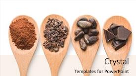  Presentation with cocoa - Beautiful theme featuring cocoa and dark chocolate backdrop and a lemonade colored foreground