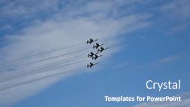  Presentation with air force thunderbirds - Cool new slide set with cocoa-beach-fl-october-30 backdrop and a teal colored foreground