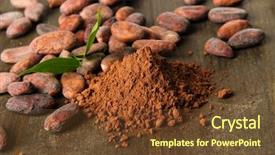  Presentation with cocoa - Presentation design consisting of lithuania flag combined with brazil background and a white colored foreground