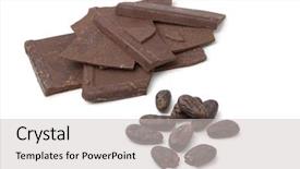  Presentation with fairtrade - Slide deck featuring cocoa beans and fairtrade chocolate background and a light gray colored foreground