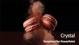  Presentation with cocoa - PPT layouts enhanced with cocoa powder against black background and a wine colored foreground