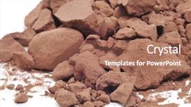  Presentation with indian food chicken curry powder - Slides with cocoa powder on a white background and a  colored foreground