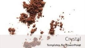  Presentation with cocoa - Slides having cocoa-powder-scattered-on-white background and a lemonade colored foreground