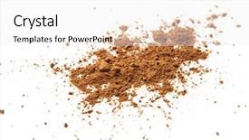  Presentation with cocoa - Presentation theme having cocoa powder background and a white colored foreground
