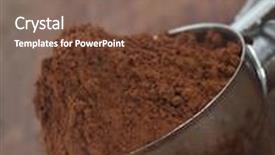  Presentation with cocoa - Theme enhanced with cocoa powder background and a violet colored foreground