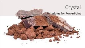  Presentation with cocoa - Amazing PPT theme having cocoa-raw-with-powder backdrop and a soft green colored foreground