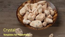  Presentation with coconut water - Presentation having coconut-bowl-with-dried-baobab background and a tawny brown colored foreground