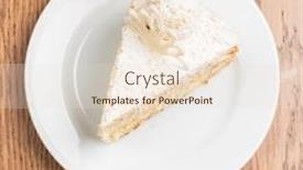  Presentation with banoffee pie cake on white - Beautiful presentation featuring coconut-cake-with-white-chocolate backdrop and a lemonade colored foreground