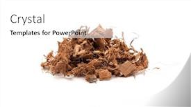  Presentation with fibers - Presentation theme enhanced with coconut-chips-with-fibers background and a white colored foreground