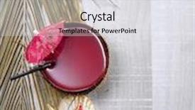  Presentation with shells - Presentation design with coconut cocktail starfish and shells on the pool deck background and a sky blue colored foreground