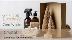  Presentation with fiber - Cool new PPT theme with coconut-fiber-christmas-trees backdrop and a coral colored foreground