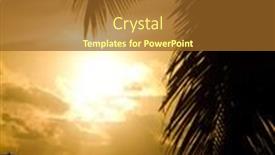  Presentation with divine - Beautiful PPT layouts featuring coconut horizon sunrise divine backdrop and a tawny brown colored foreground