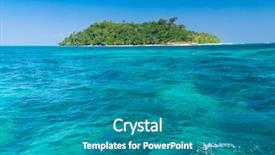 Presentation with nobody - Theme having coconut island - blue atoll nature and nobody background and a teal colored foreground