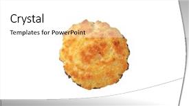  Presentation with coconut and bamboo - Amazing PPT theme having coconut macaroon isolated on white backdrop and a white colored foreground