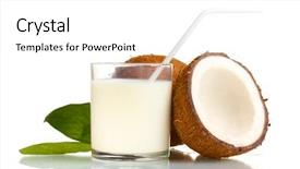  Presentation with milk coconut - Cool new slide deck with  backdrop and a  colored foreground