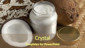  Presentation with coconut oil - Cool new slides with coconut oil and fresh coconut backdrop and a coral colored foreground