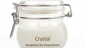  Presentation with mason jar - Theme enhanced with coconut oil in mason jar background and a lemonade colored foreground