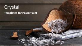  Presentation with coconut - Cool new presentation with coconut-shavings-in-coconut backdrop and a tawny brown colored foreground